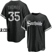Frank Thomas Men's Chicago White Sox Black Replica 2021 City Connect Jersey