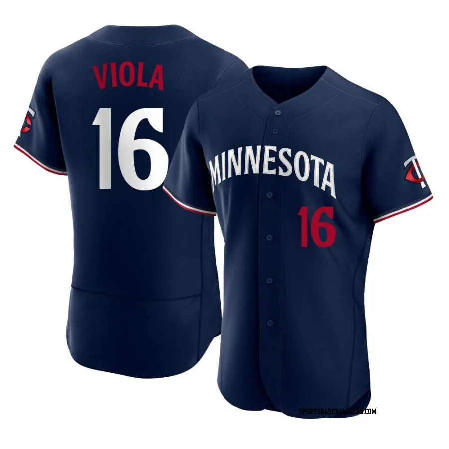 Frank Viola Men's Minnesota Twins Navy Authentic Alternate Jersey