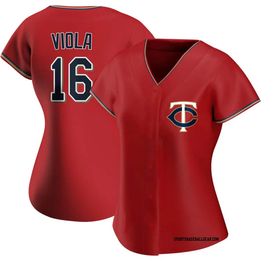 Frank Viola Women's Minnesota Twins Red Authentic Alternate Jersey
