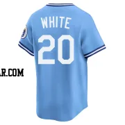 Frank White Men's Kansas City Royals Light Blue Limited Throwback Cooperstown Collection Jersey