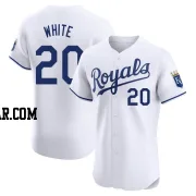 Frank White Men's Kansas City Royals White Elite Home Jersey