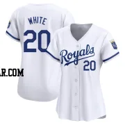 Frank White Women's Kansas City Royals White Limited Home Jersey
