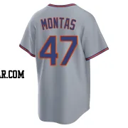 Frankie Montas Youth New York Mets Gray Replica Away 2.0 Jersey
