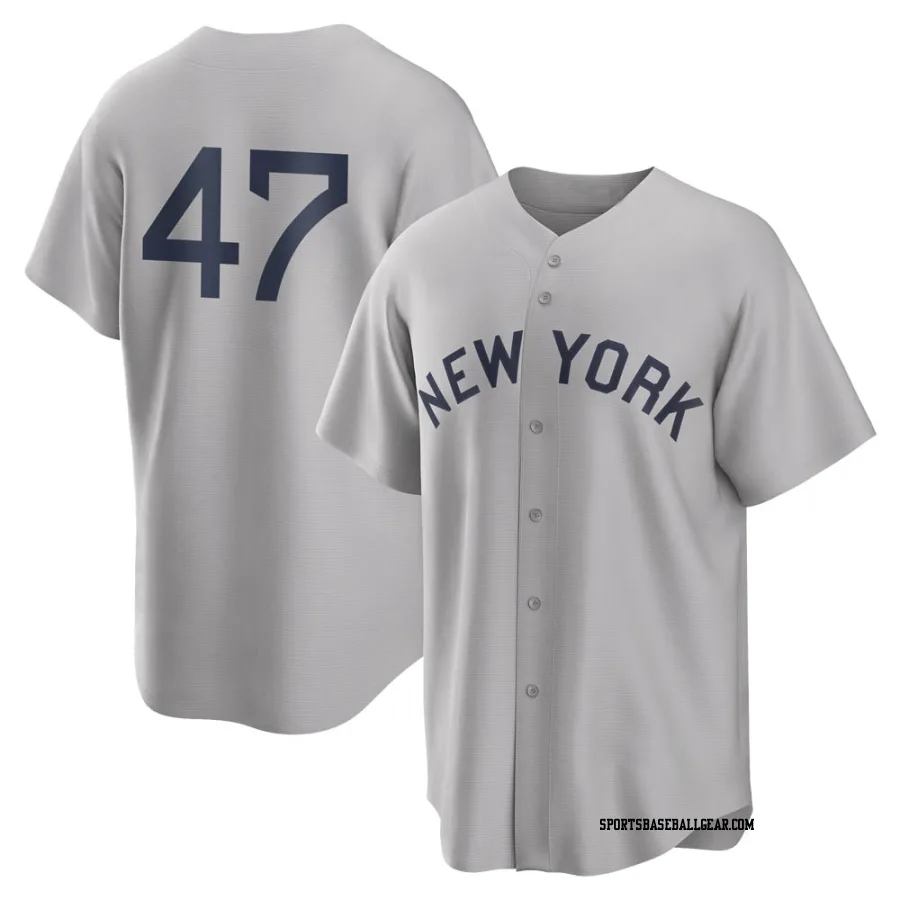 Frankie Montas Youth New York Yankees Gray Replica 2021 Field of Dreams Jersey