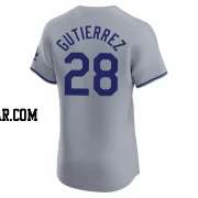 Franklin Gutierrez Men's Los Angeles Dodgers Gray Elite Road Jersey