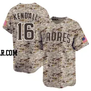 Fred Kendall Youth San Diego Padres Camo Limited 2nd Alternate Jersey