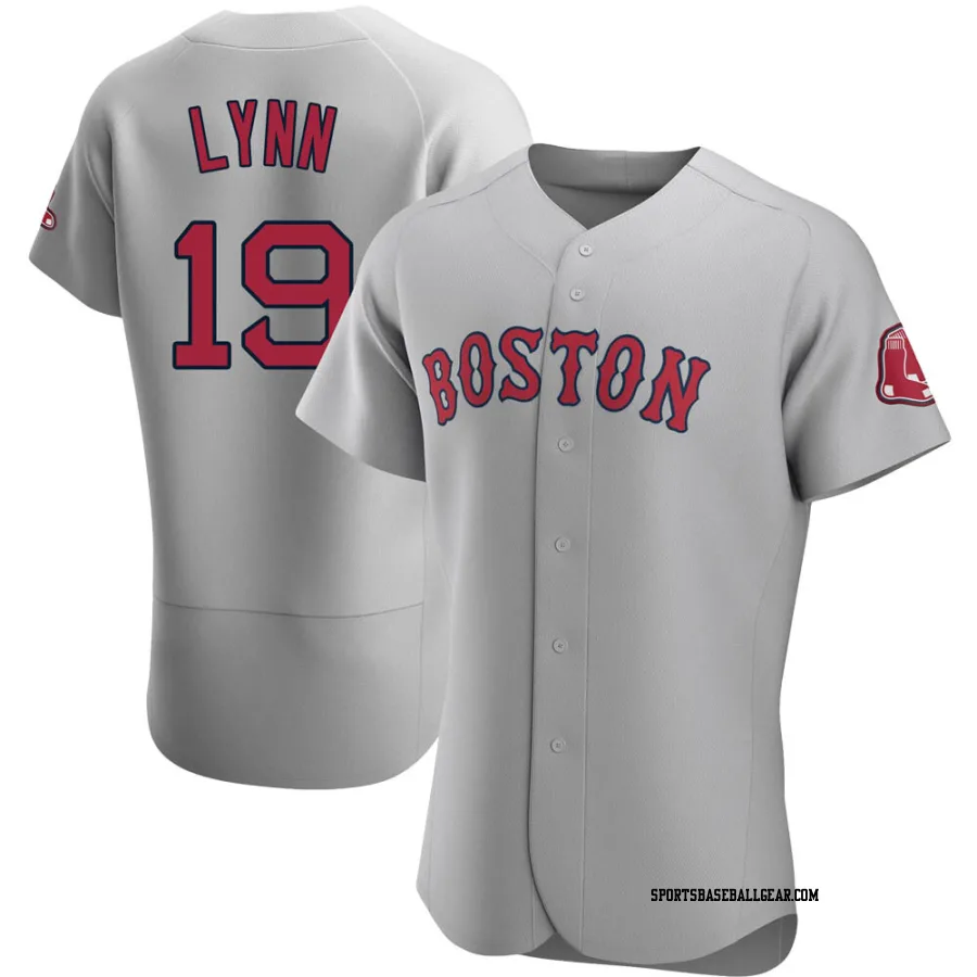 Fred Lynn Men's Boston Red Sox Gray Authentic Road Jersey