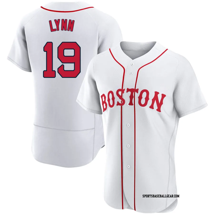 Fred Lynn Men's Boston Red Sox White Authentic 2021 Patriots' Day Jersey
