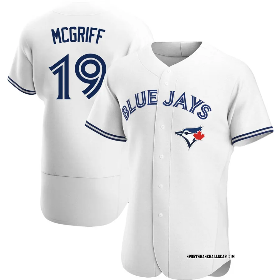 Fred Mcgriff Men's Toronto Blue Jays White Authentic Home Jersey