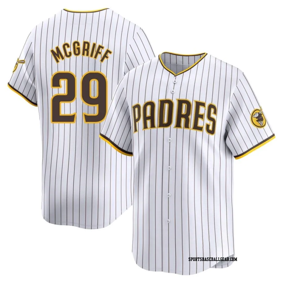 Fred Mcgriff Youth San Diego Padres White Limited Home Jersey