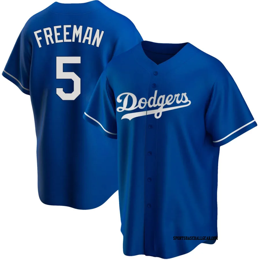 Freddie Freeman Men's Los Angeles Dodgers Royal Replica Alternate Jersey