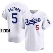 Freddie Freeman Men's Los Angeles Dodgers White Limited Home Jersey