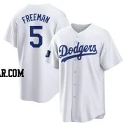 Freddie Freeman Men's Los Angeles Dodgers White Replica 2024 World Tour Seoul Series Home Jersey