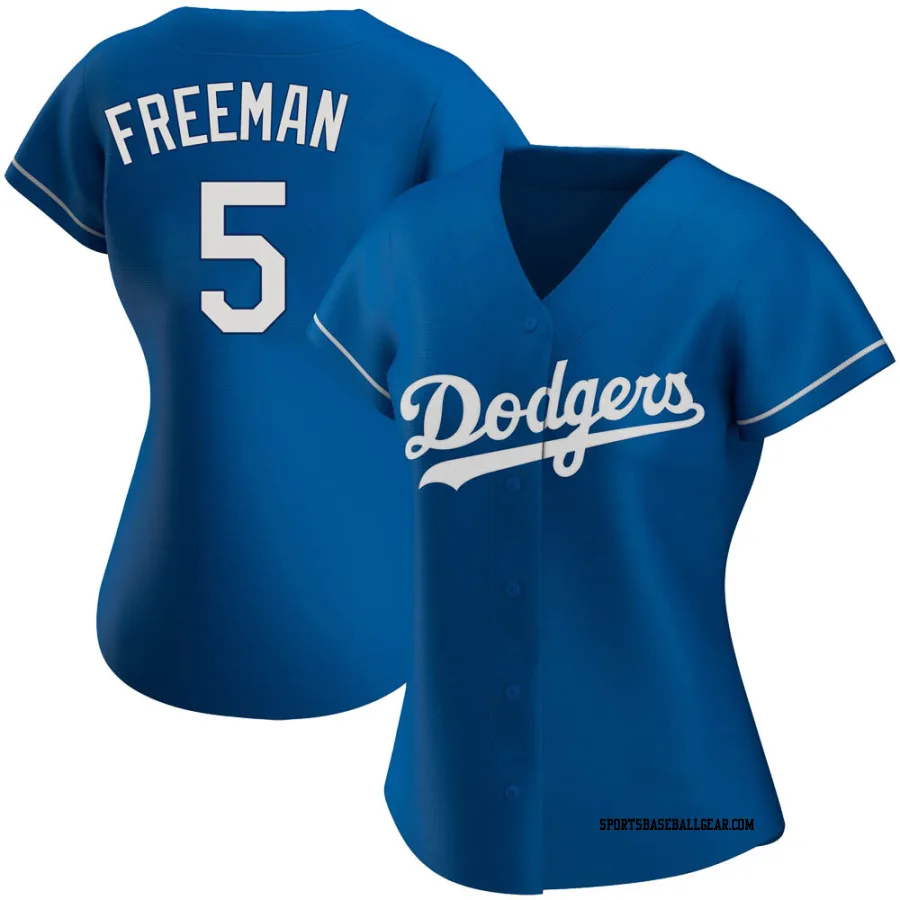 Freddie Freeman Women's Los Angeles Dodgers Royal Authentic Alternate Jersey