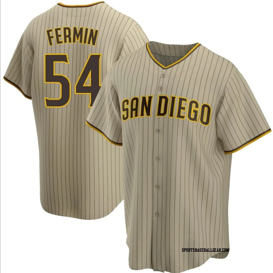 Freddy Fermin Men's San Diego Padres Sand/Brown Replica Alternate Jersey