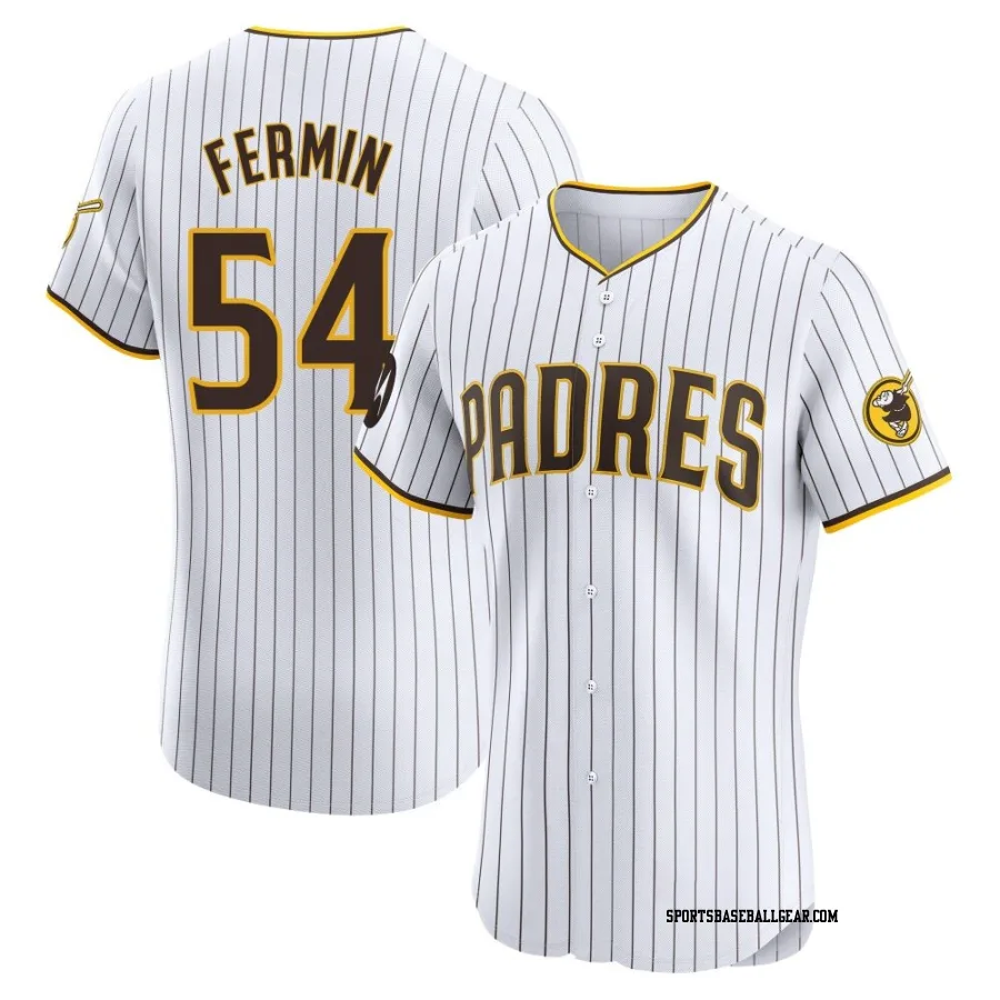Freddy Fermin Men's San Diego Padres White Elite Home Patch Jersey