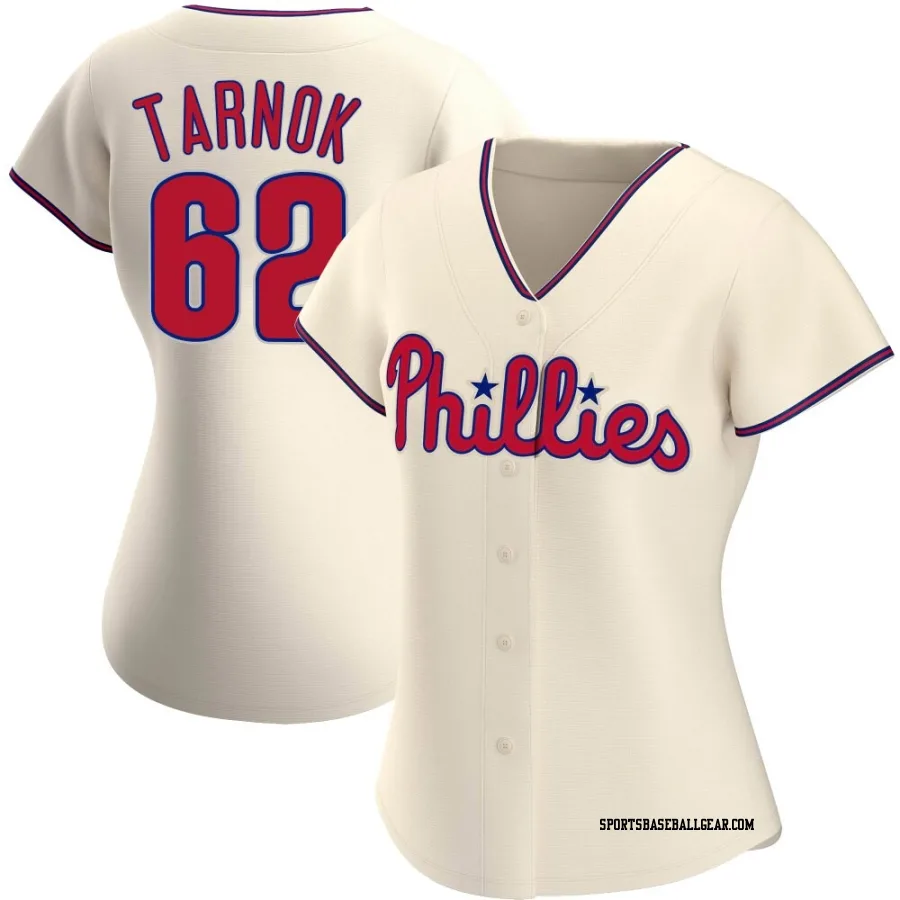 Freddy Tarnok Women's Philadelphia Phillies Cream Authentic Alternate Jersey