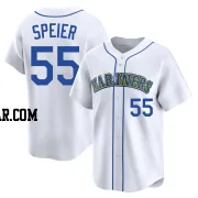 Gabe Speier Men's Seattle Mariners White Limited Throwback Cooperstown Collection Jersey