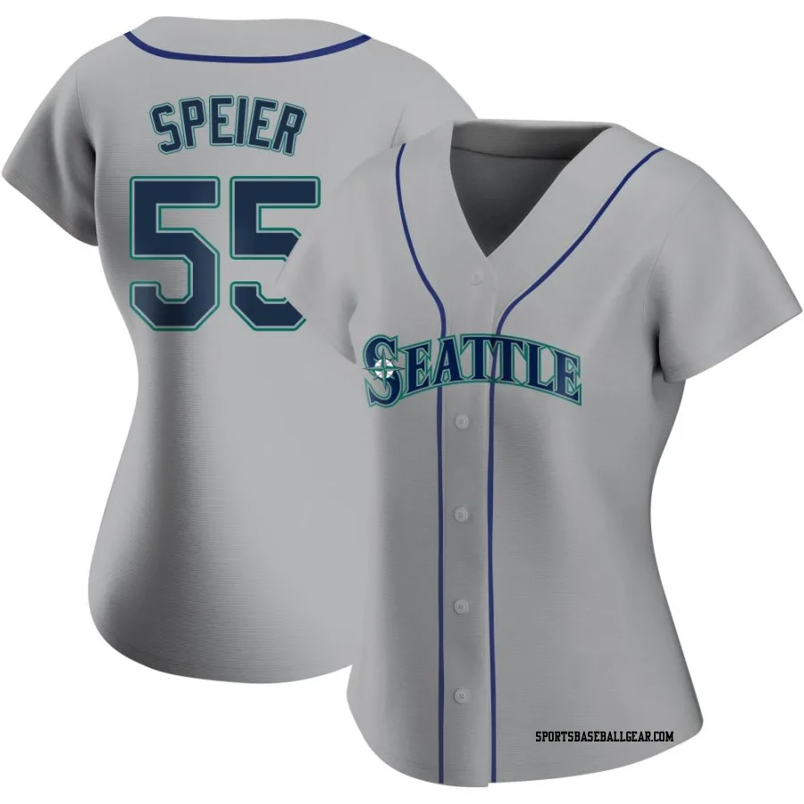 Gabe Speier Women's Seattle Mariners Gray Authentic Road Jersey