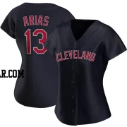 Gabriel Arias Women's Cleveland Guardians Navy Replica Alternate Jersey