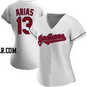 Gabriel Arias Women's Cleveland Guardians White Authentic Home Jersey
