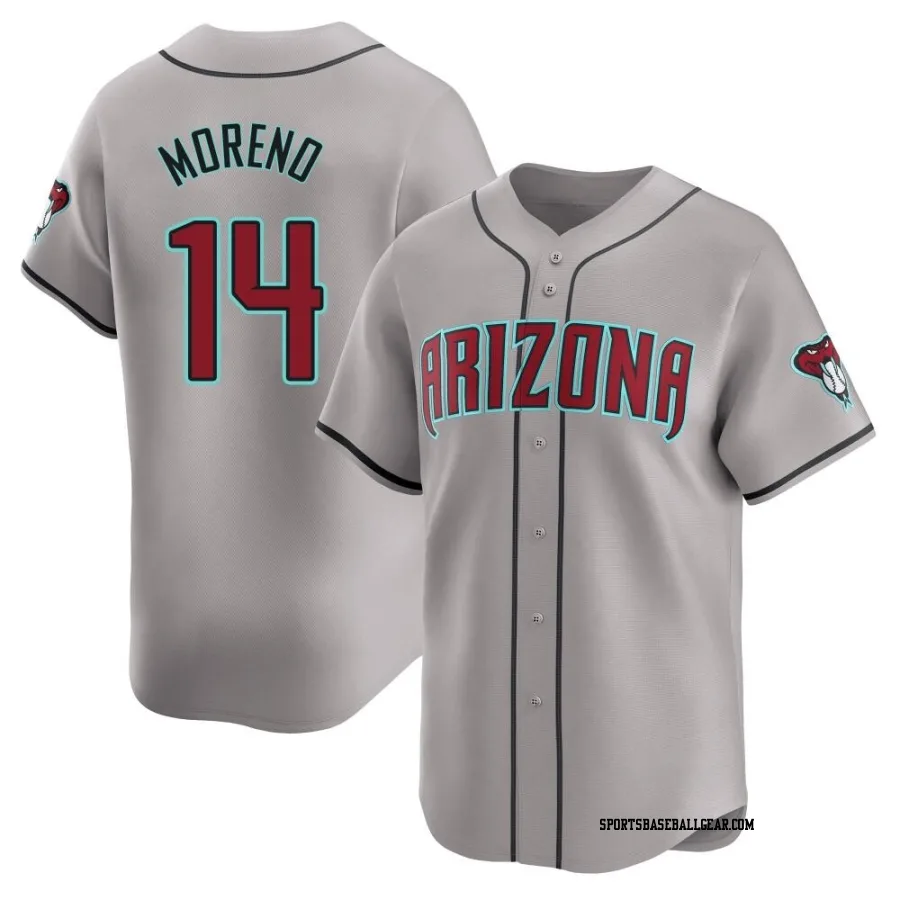 Gabriel Moreno Youth Arizona Diamondbacks Gray Limited Away Jersey