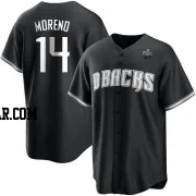 Gabriel Moreno Youth Arizona Diamondbacks White Replica Black 2023 World Series Jersey