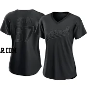 Garrett Acton Women's Oakland Athletics Black Replica Pitch Fashion Jersey