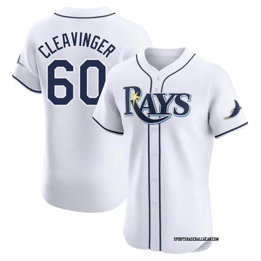 Garrett Cleavinger Men's Tampa Bay Rays White Elite Home Jersey