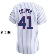 Garrett Cooper Men's Chicago Cubs White Elite Home Jersey