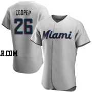 Garrett Cooper Men's Miami Marlins Gray Authentic Road Jersey