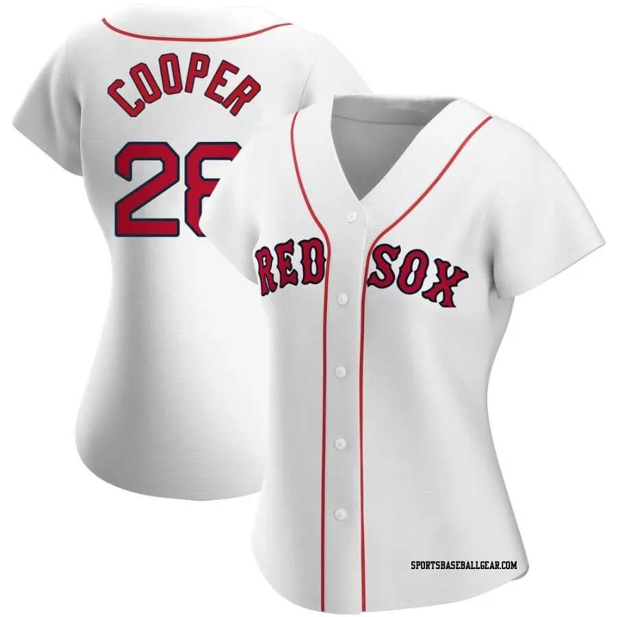 Garrett Cooper Women's Boston Red Sox White Replica Home Jersey
