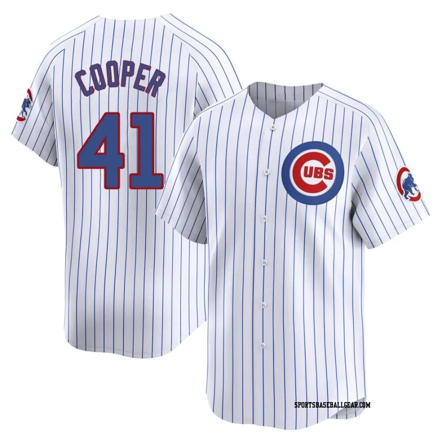 Garrett Cooper Youth Chicago Cubs White Limited Home Jersey