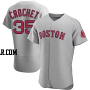 Garrett Crochet Men's Boston Red Sox Gray Authentic Road Jersey