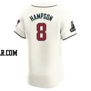 Garrett Hampson Men's Arizona Diamondbacks Cream Elite Home Patch Jersey