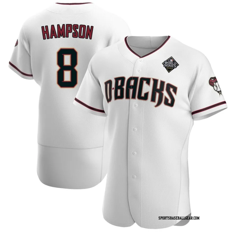 Garrett Hampson Men's Arizona Diamondbacks White Authentic Crimson Home 2023 World Series Jersey