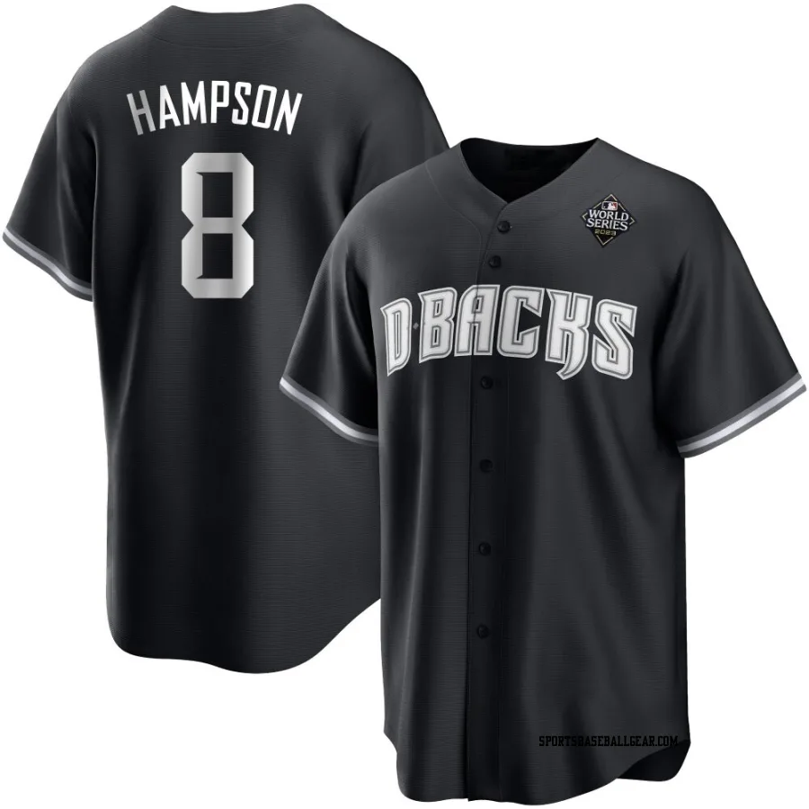 Garrett Hampson Men's Arizona Diamondbacks White Replica Black 2023 World Series Jersey
