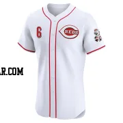 Garrett Hampson Men's Cincinnati Reds White Elite Home Jersey