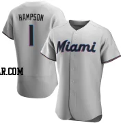 Garrett Hampson Men's Miami Marlins Gray Authentic Road Jersey