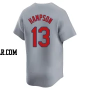 Garrett Hampson Men's St. Louis Cardinals Gray Limited Away Jersey