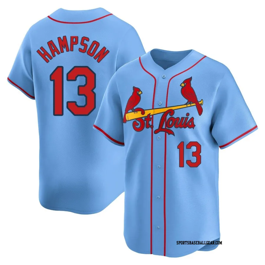 Garrett Hampson Men's St. Louis Cardinals Light Blue Limited Alternate Jersey
