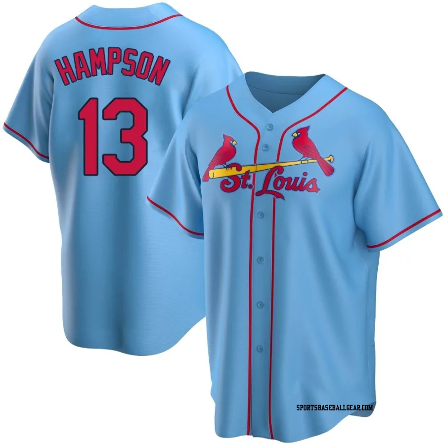 Garrett Hampson Men's St. Louis Cardinals Light Blue Replica Alternate Jersey