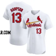 Garrett Hampson Men's St. Louis Cardinals White Elite Home Jersey