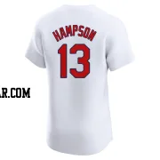 Garrett Hampson Men's St. Louis Cardinals White Elite Home Jersey