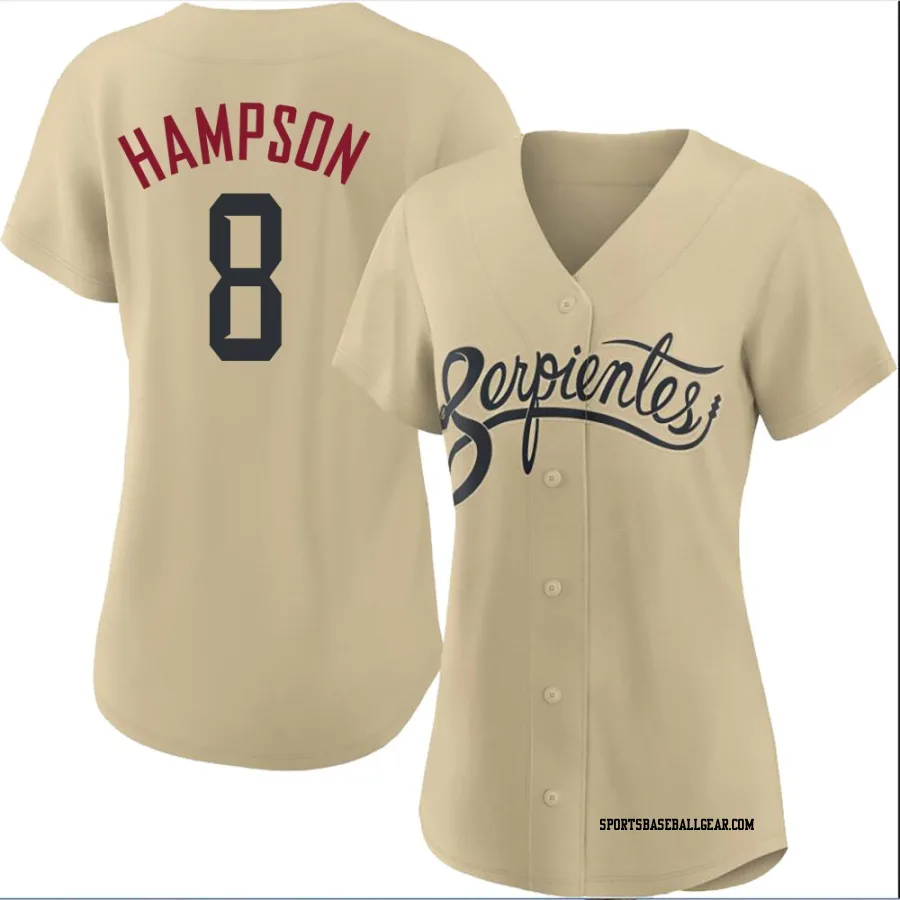 Garrett Hampson Women's Arizona Diamondbacks Gold Authentic 2021 City Connect Cool Base Jersey
