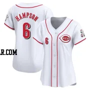 Garrett Hampson Women's Cincinnati Reds White Limited Home Jersey