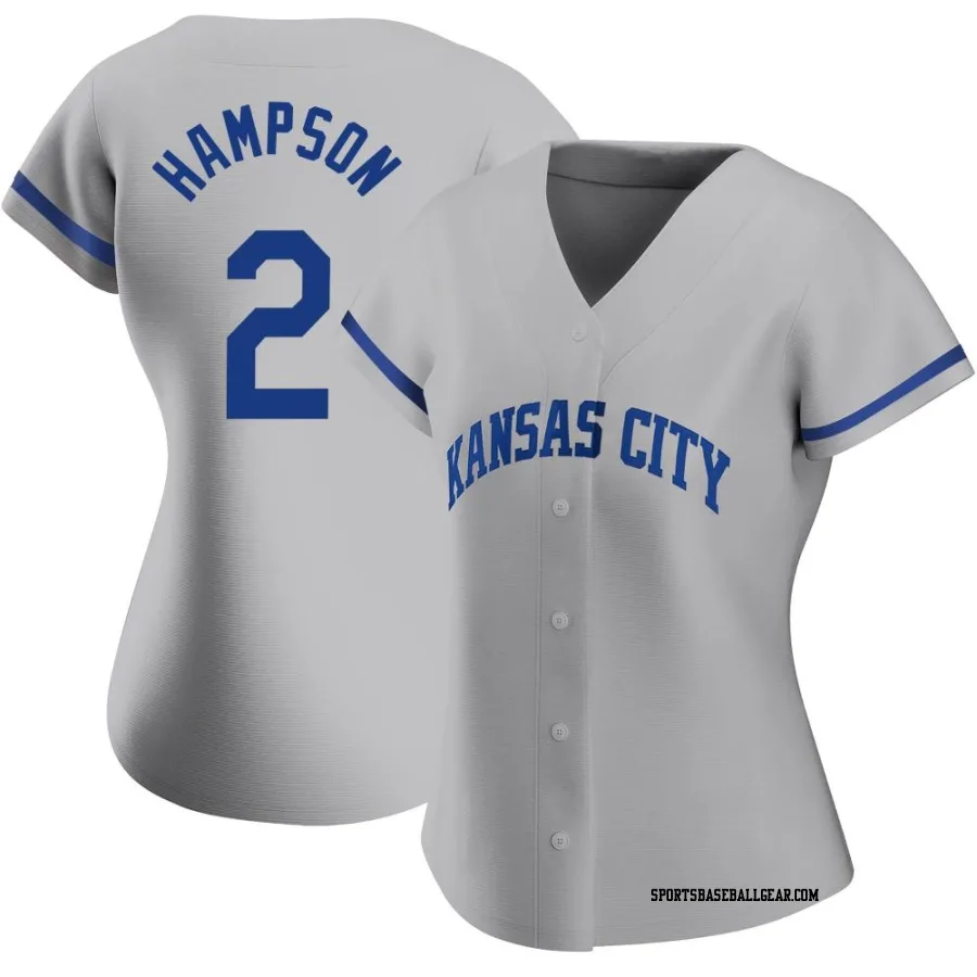 Garrett Hampson Women's Kansas City Royals Gray Replica 2022 Road Jersey