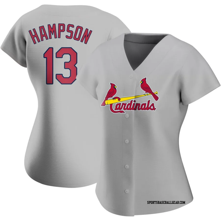 Garrett Hampson Women's St. Louis Cardinals Gray Replica Road Jersey