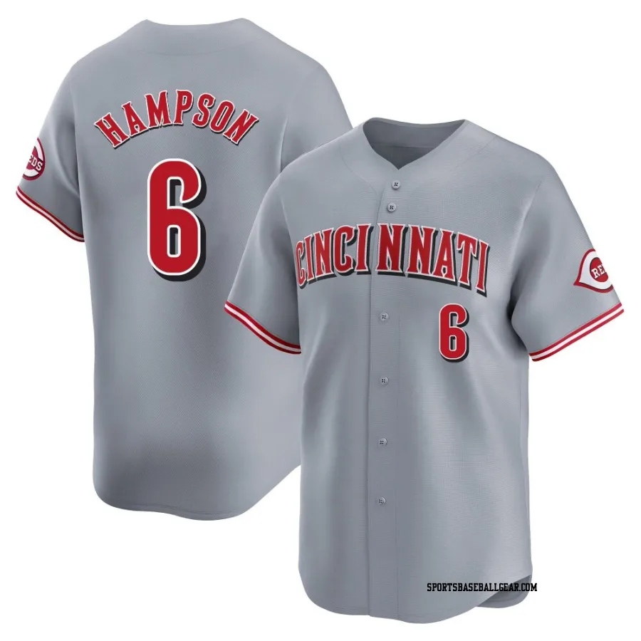 Garrett Hampson Youth Cincinnati Reds Gray Limited Away Jersey
