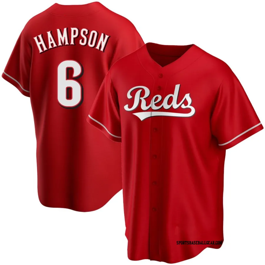 Garrett Hampson Youth Cincinnati Reds Red Replica Alternate Jersey